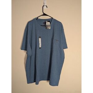 Dickies Heavyweight Short Sleeve Pocket Tee Blue Heather WS450HLBH Mens 2XL New